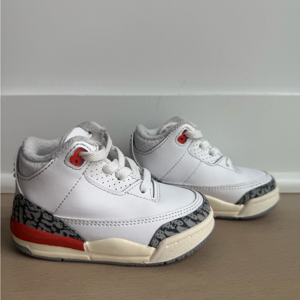 Kids White and dark orange Sneakers